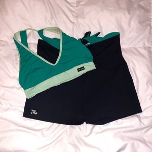 Jo + Jax Dance Bra Top and Booty Shorts Set